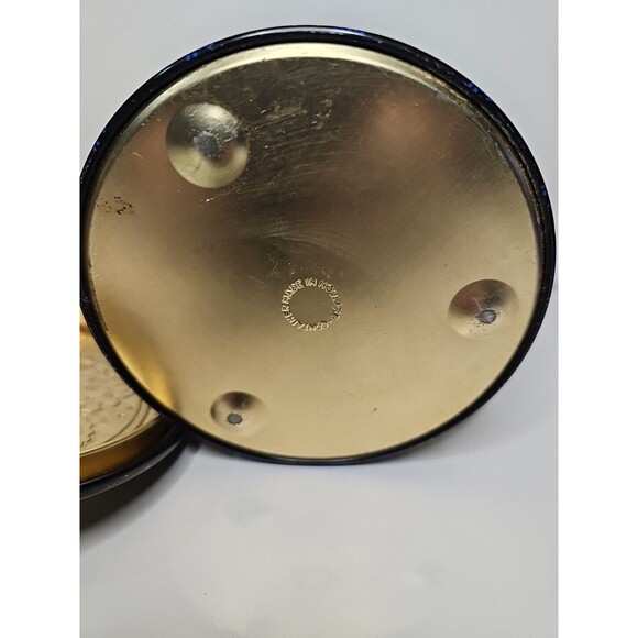 Multicolor Cloisonne Style Floral Tin Metal Made in Holland Lidded - Picture 7 of 8